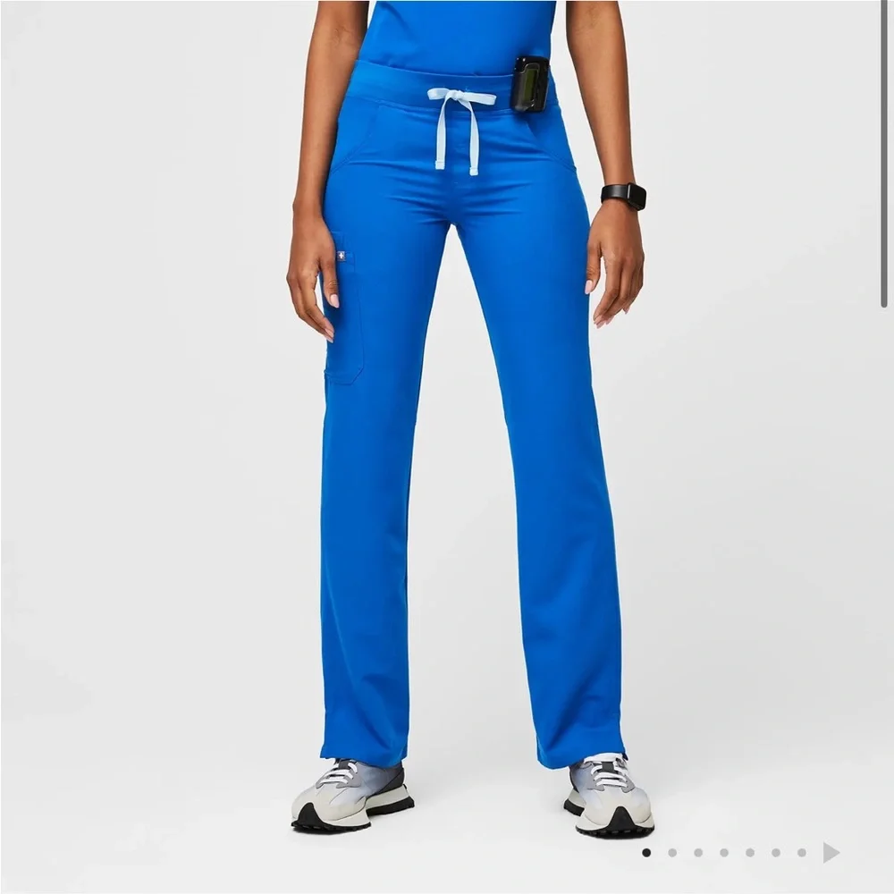 Figs Royal Blue Medical Scrub Pants - Picture 3 of 4